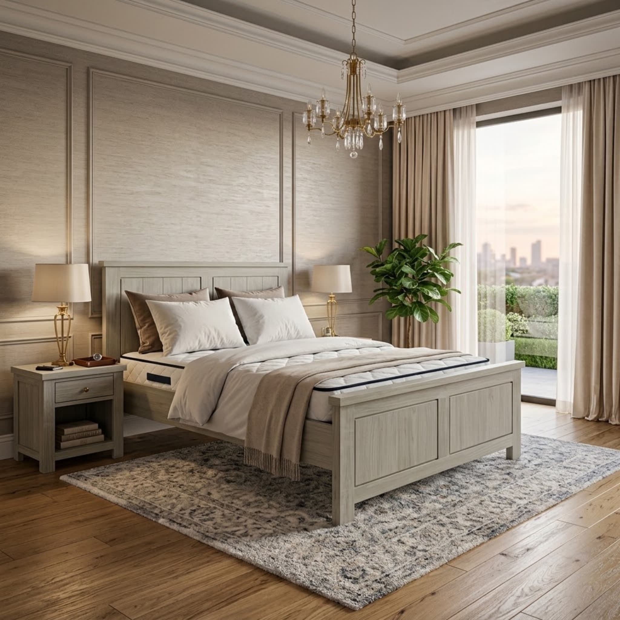 Amanda Queen Bedroom Suite + Omega Medium Mattress