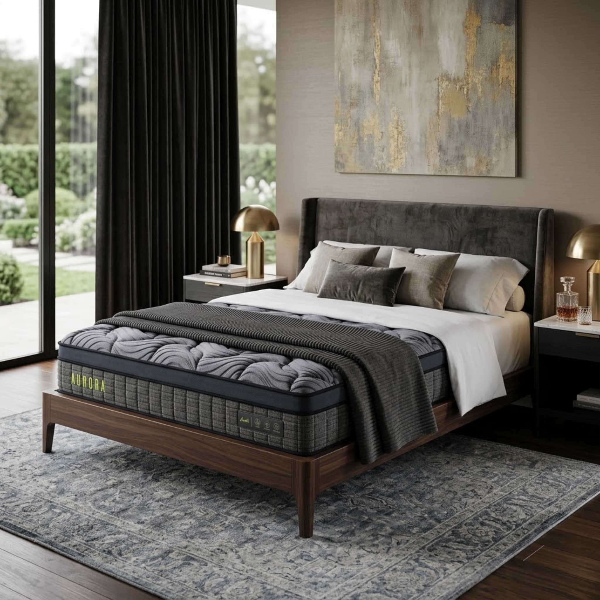 Aurora Eurotop 7 Zoned Pocket Spring Foam Case Mattress