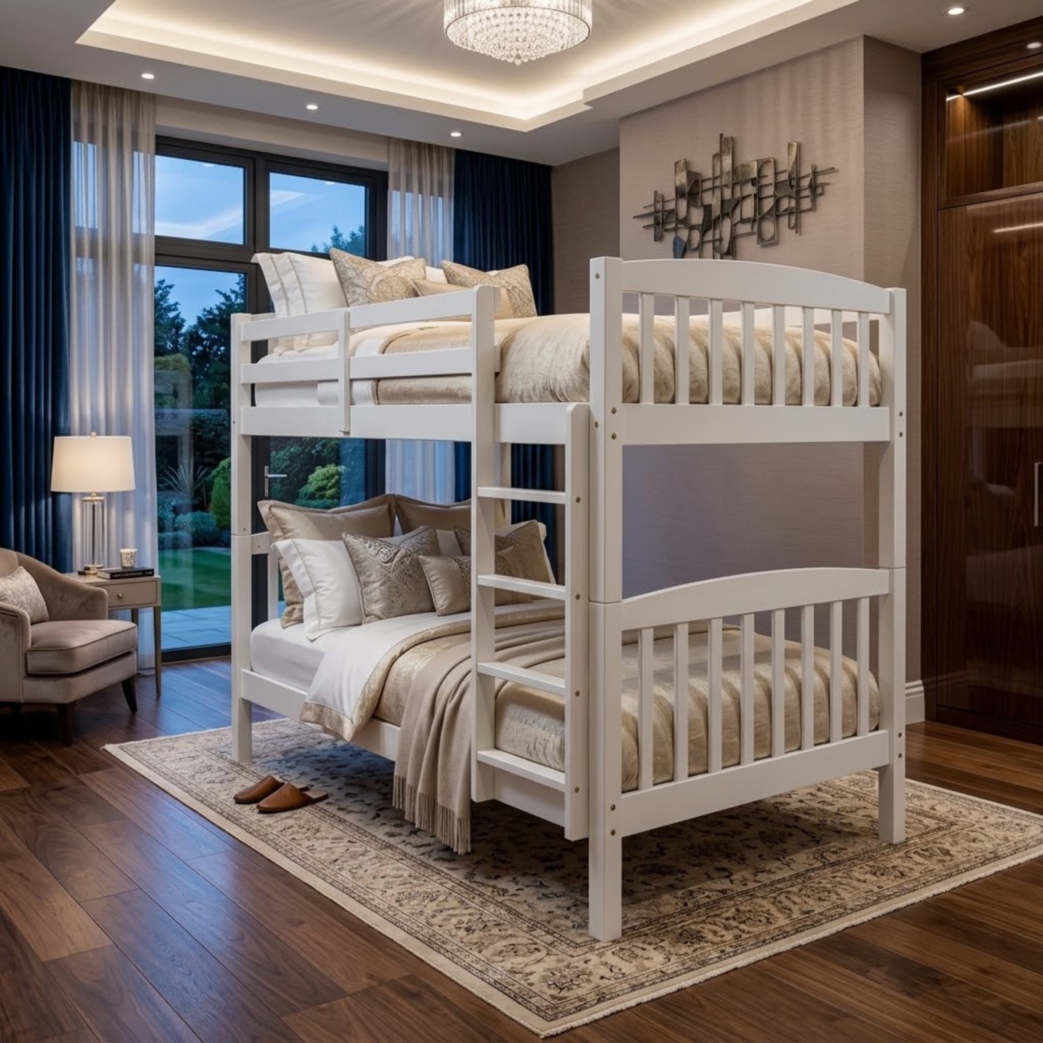 Bunk Single+Single White
