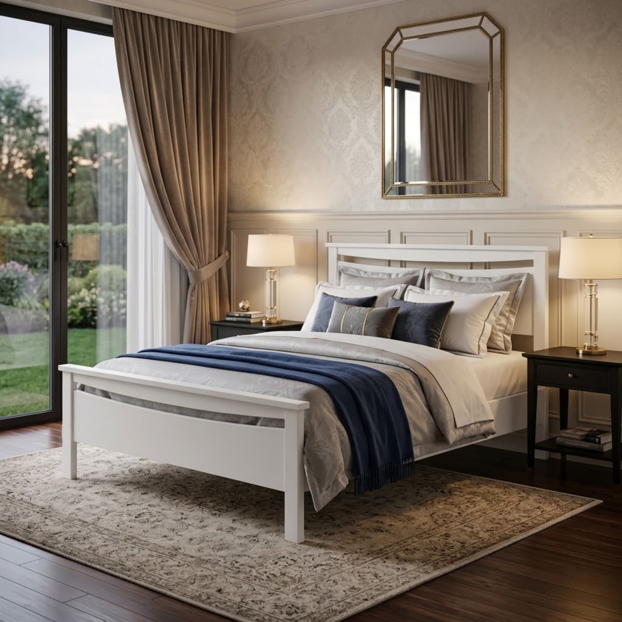 Patty Queen Bed Frame (White)