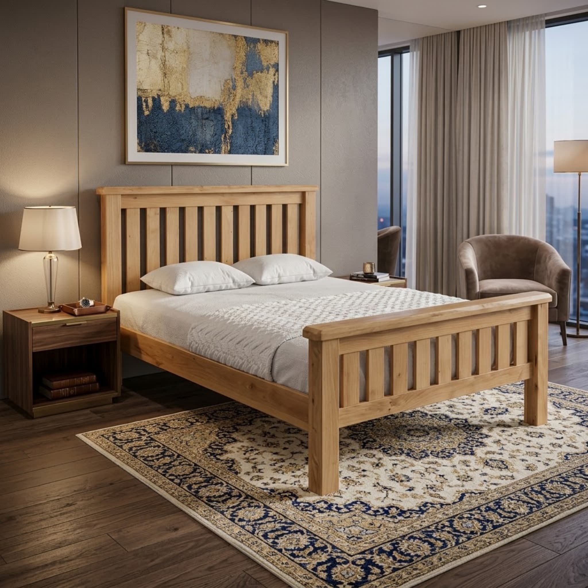 Richmond Queen Bedroom Suite + Omega Medium Mattress