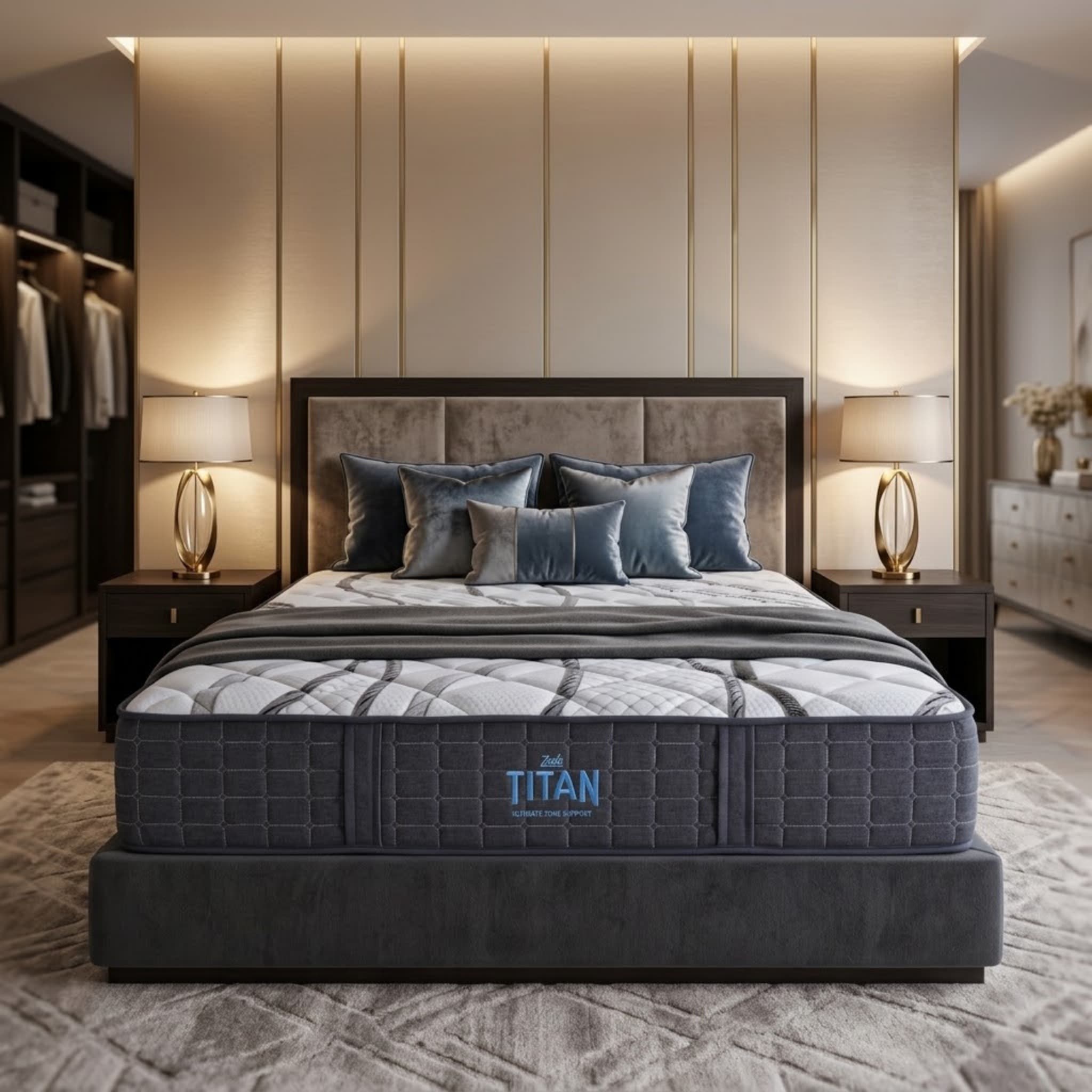 Titan Tight Top 3 Zoned Pocket Spring Foam Case Mattress