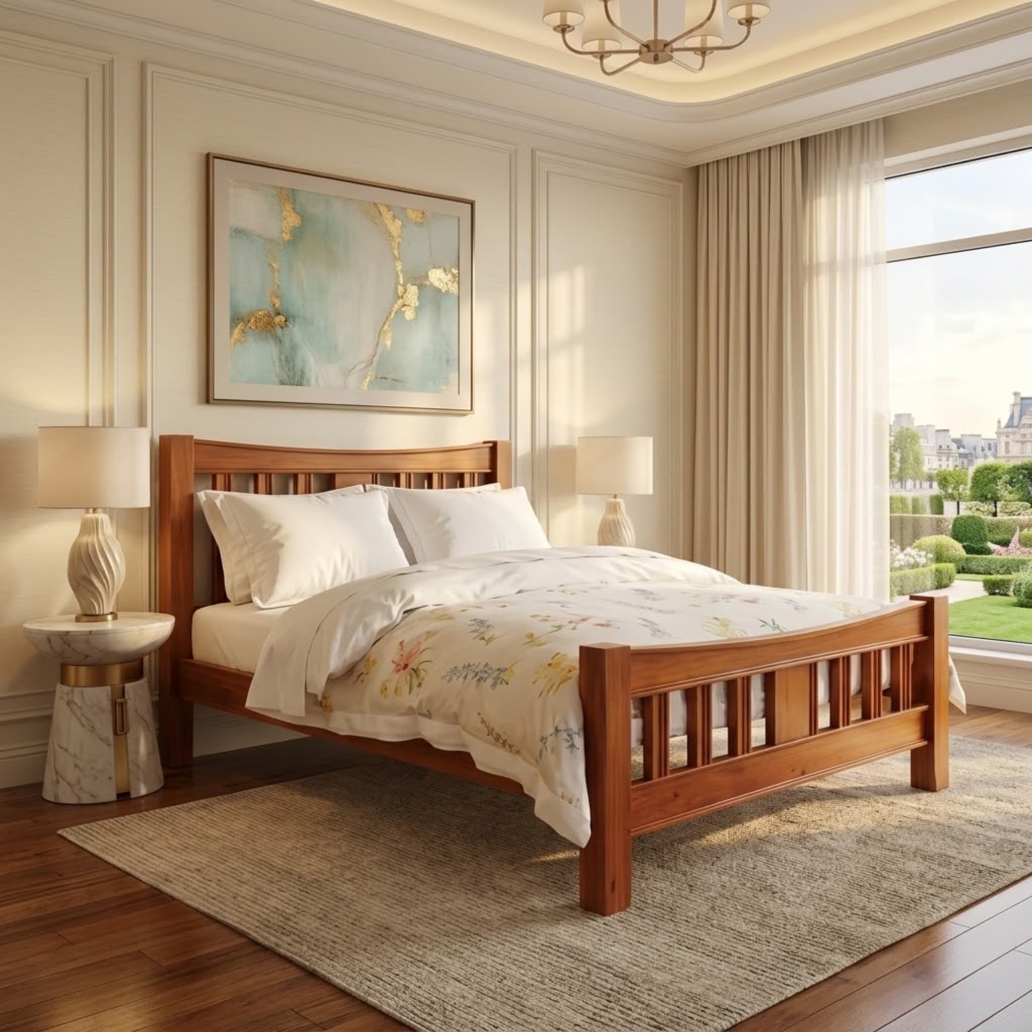 Troy Queen Bedroom Suite + Omega Medium Mattress