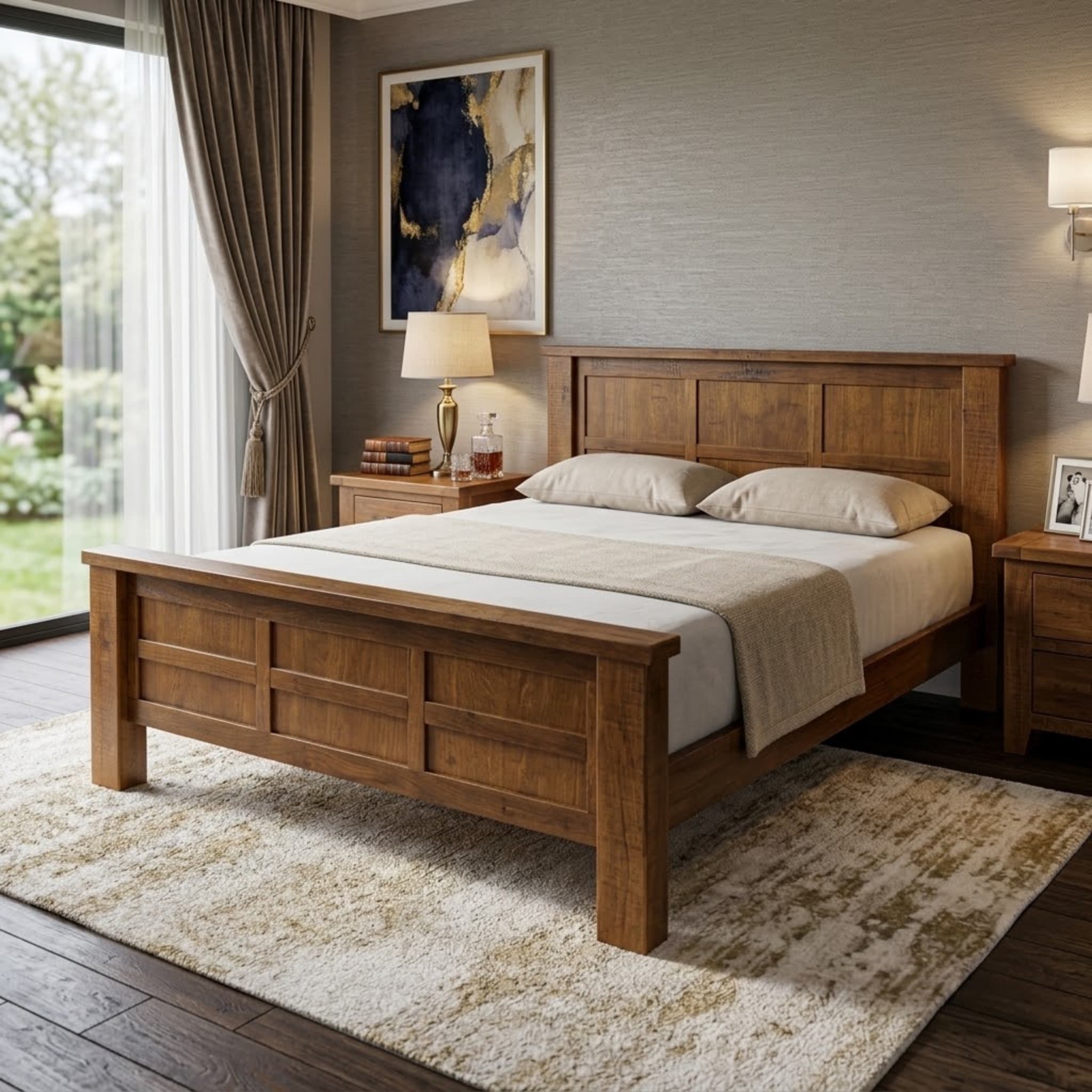Woodgate Queen Bedroom Suite + Omega Medium Mattress