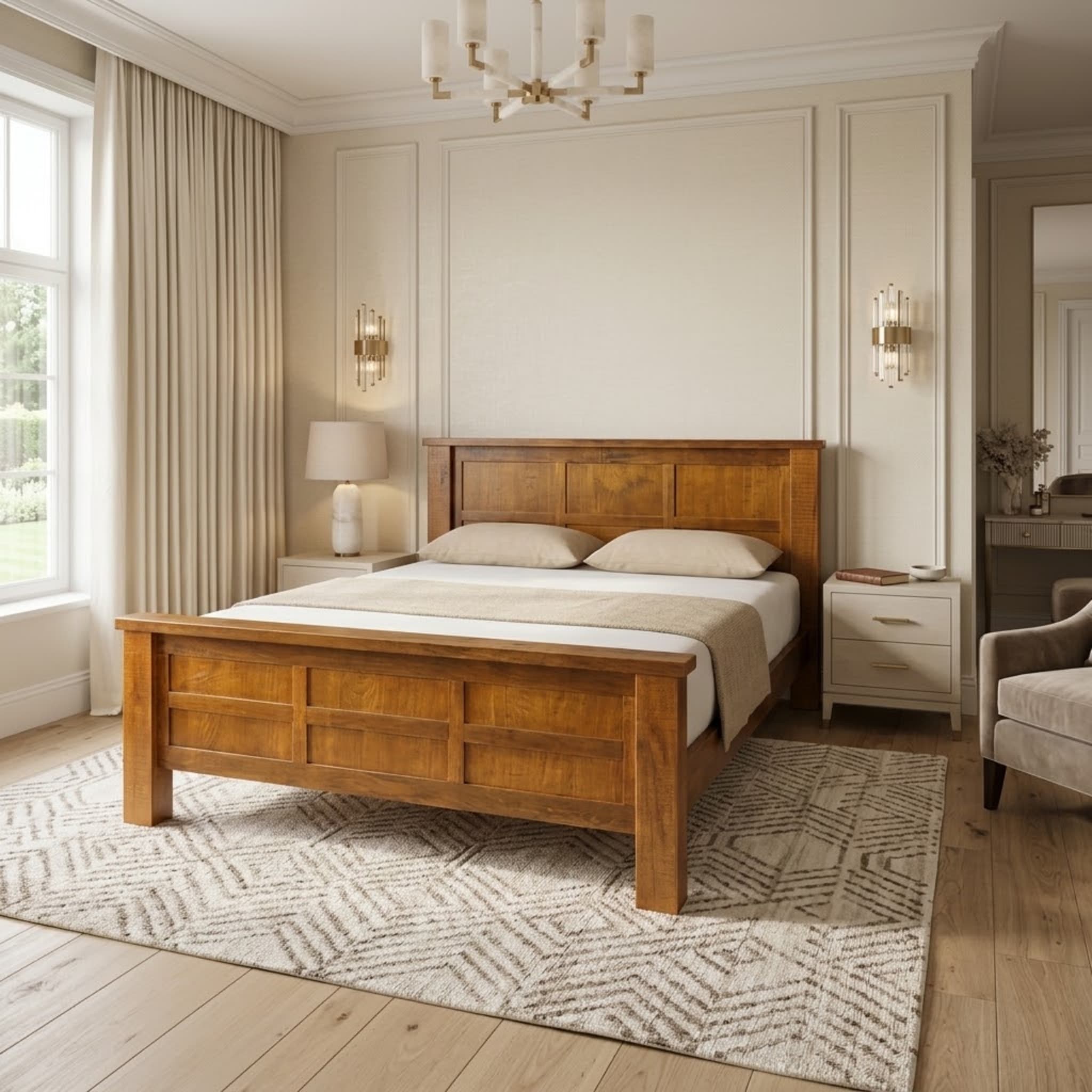 Woodgate Super King Size Bed Frame + Mattress Bundle
