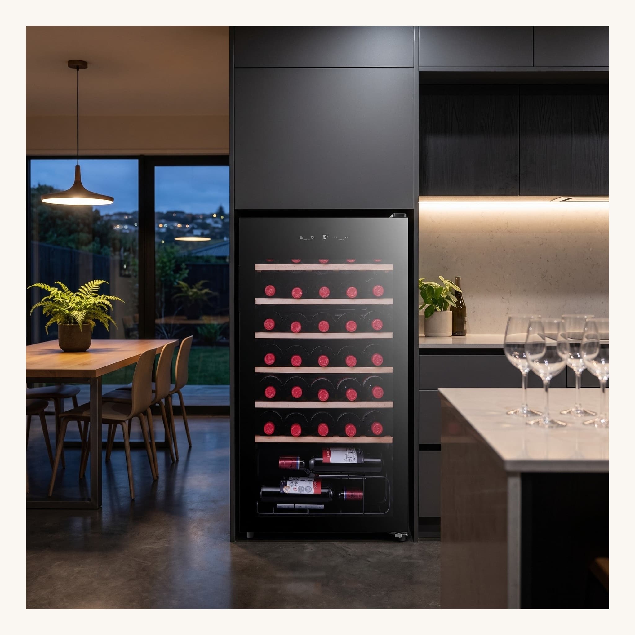 Midea 93L Wine Cooler Black