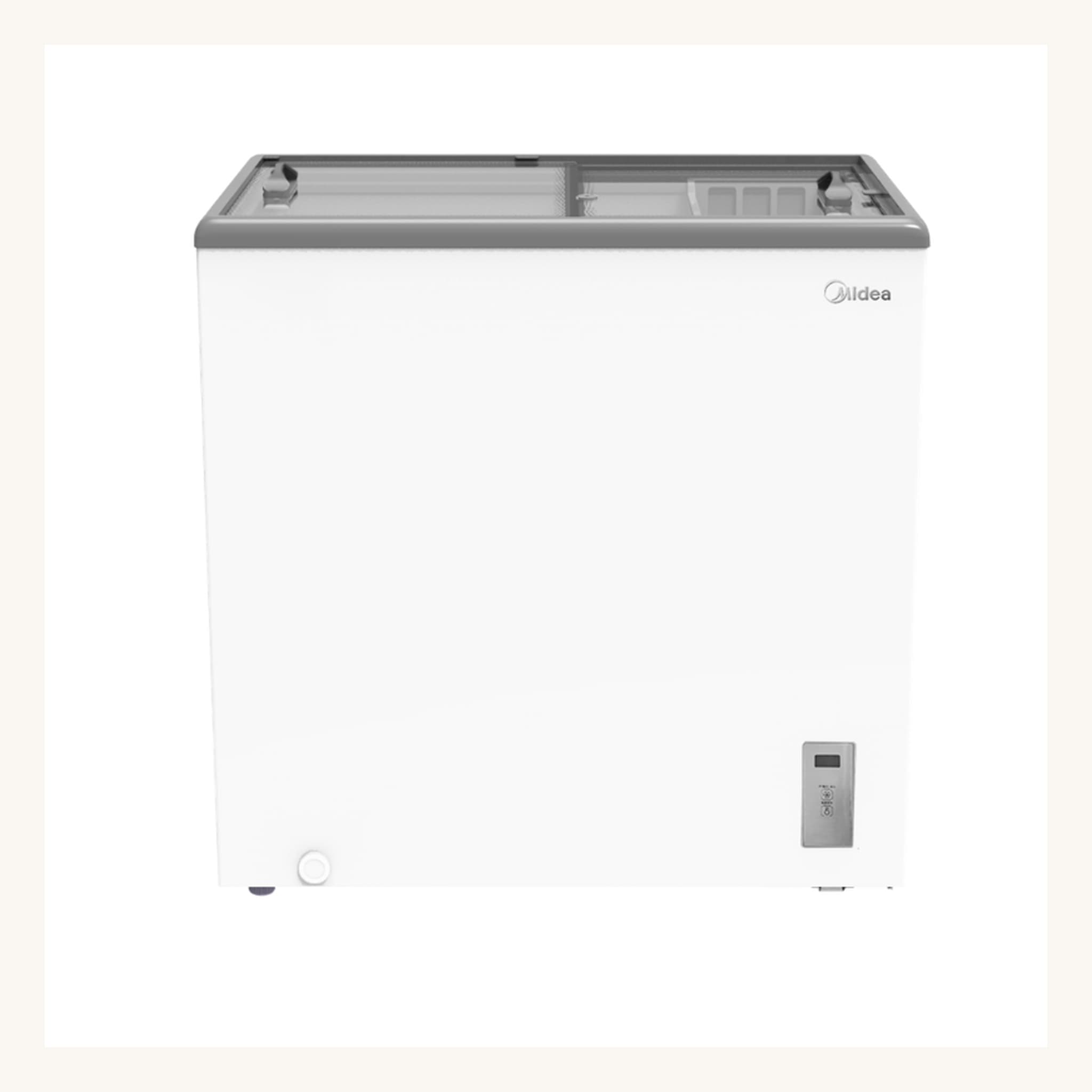 Midea 167L Glass Door Showcase Chest Freezer