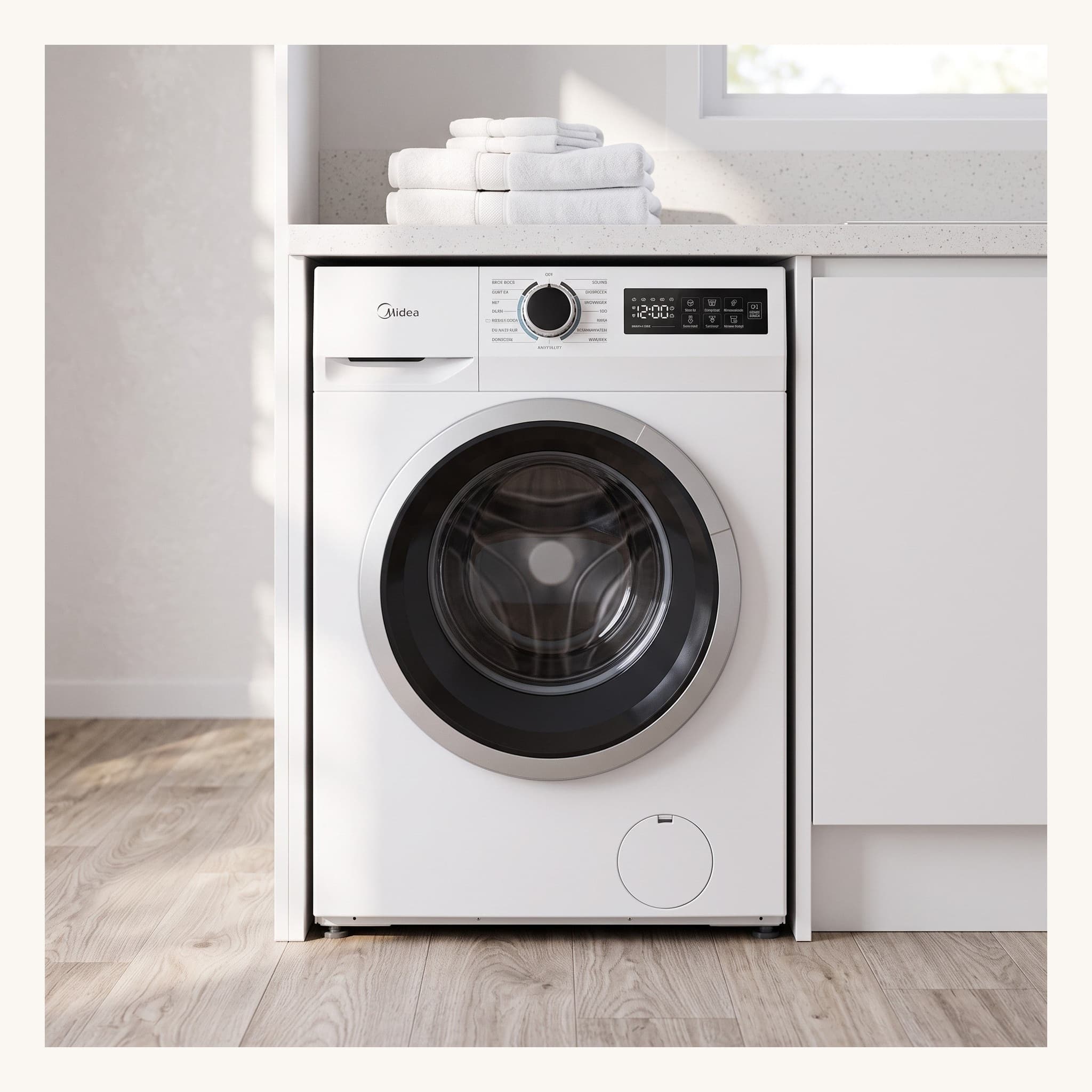 Midea MF110 8kg Front Load Washing Machine White