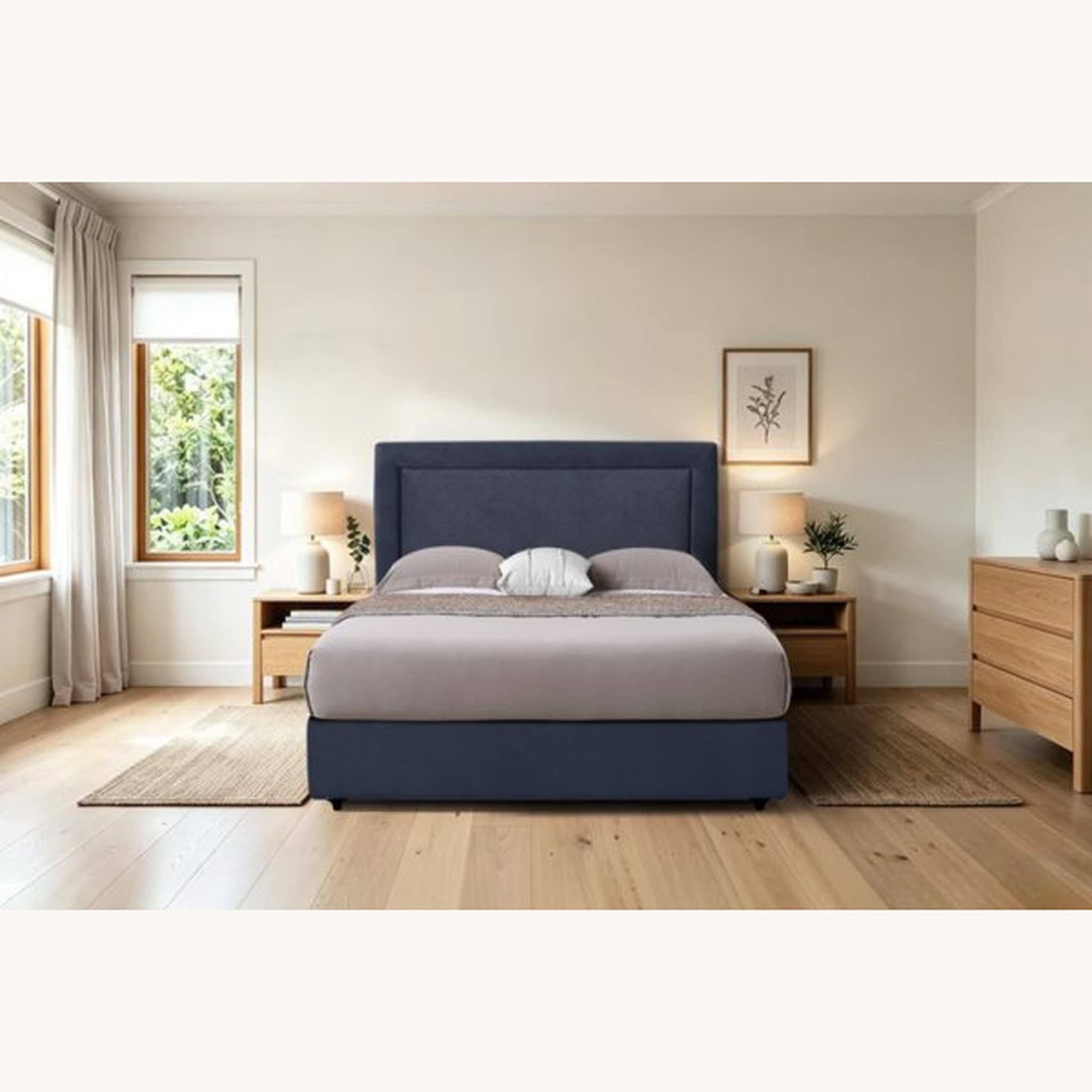 HH02 Herne Bay Fabric Headboard alternate view