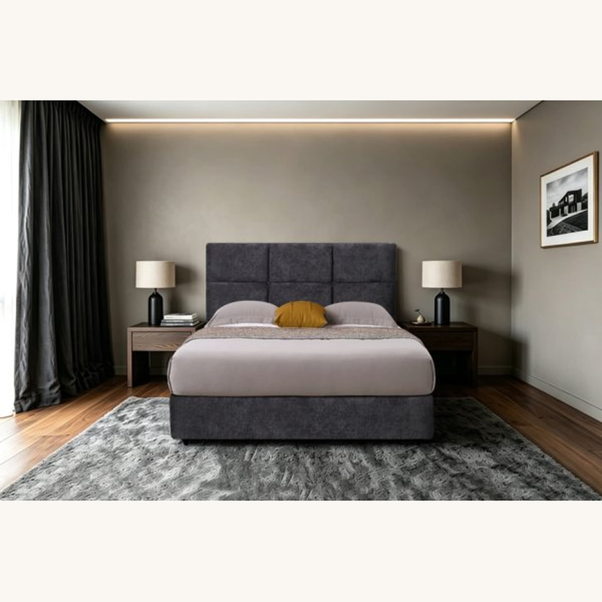 HH06 St Clair Fabric Headboard alternate view