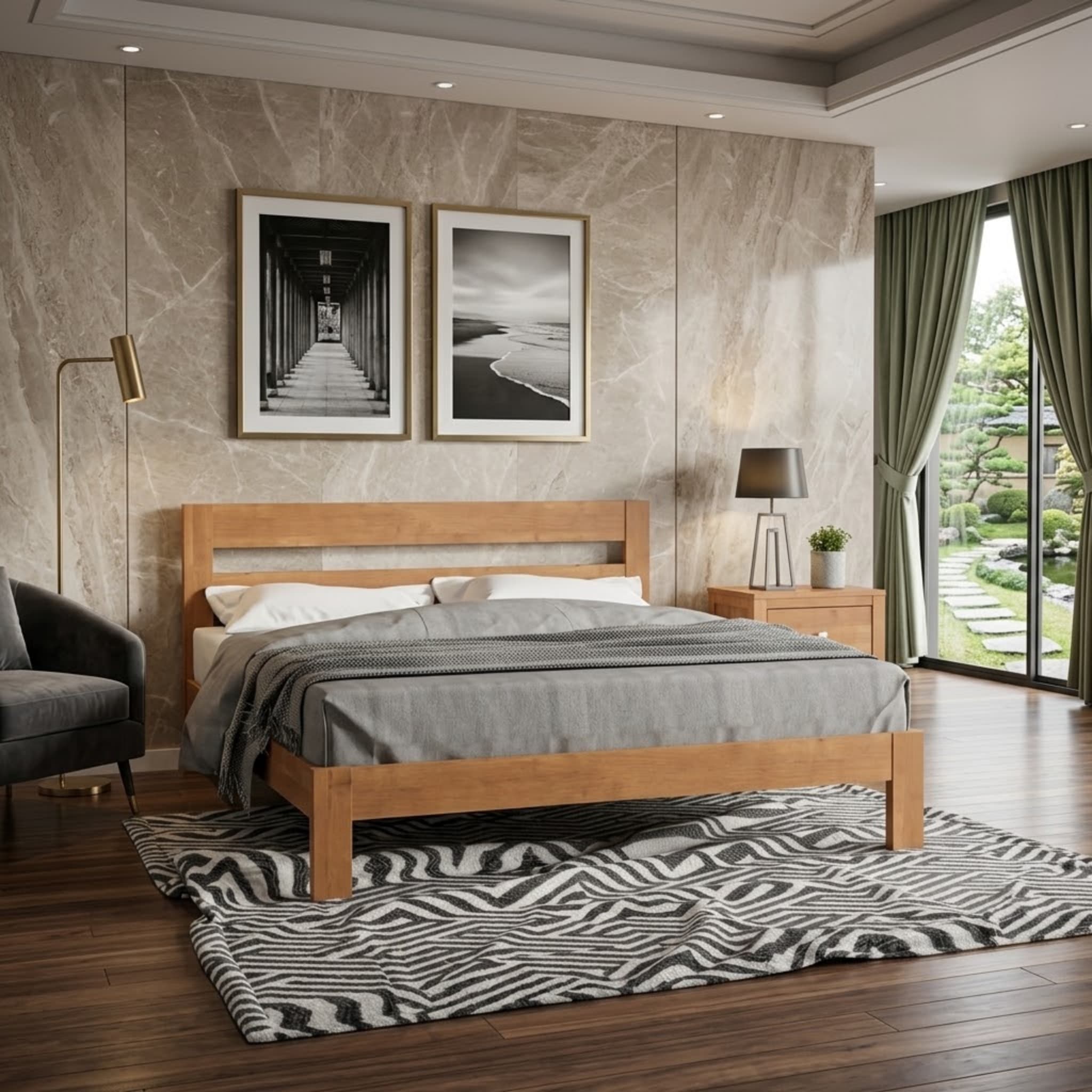 Kaimai Bed Frame + Mattress Bundle
