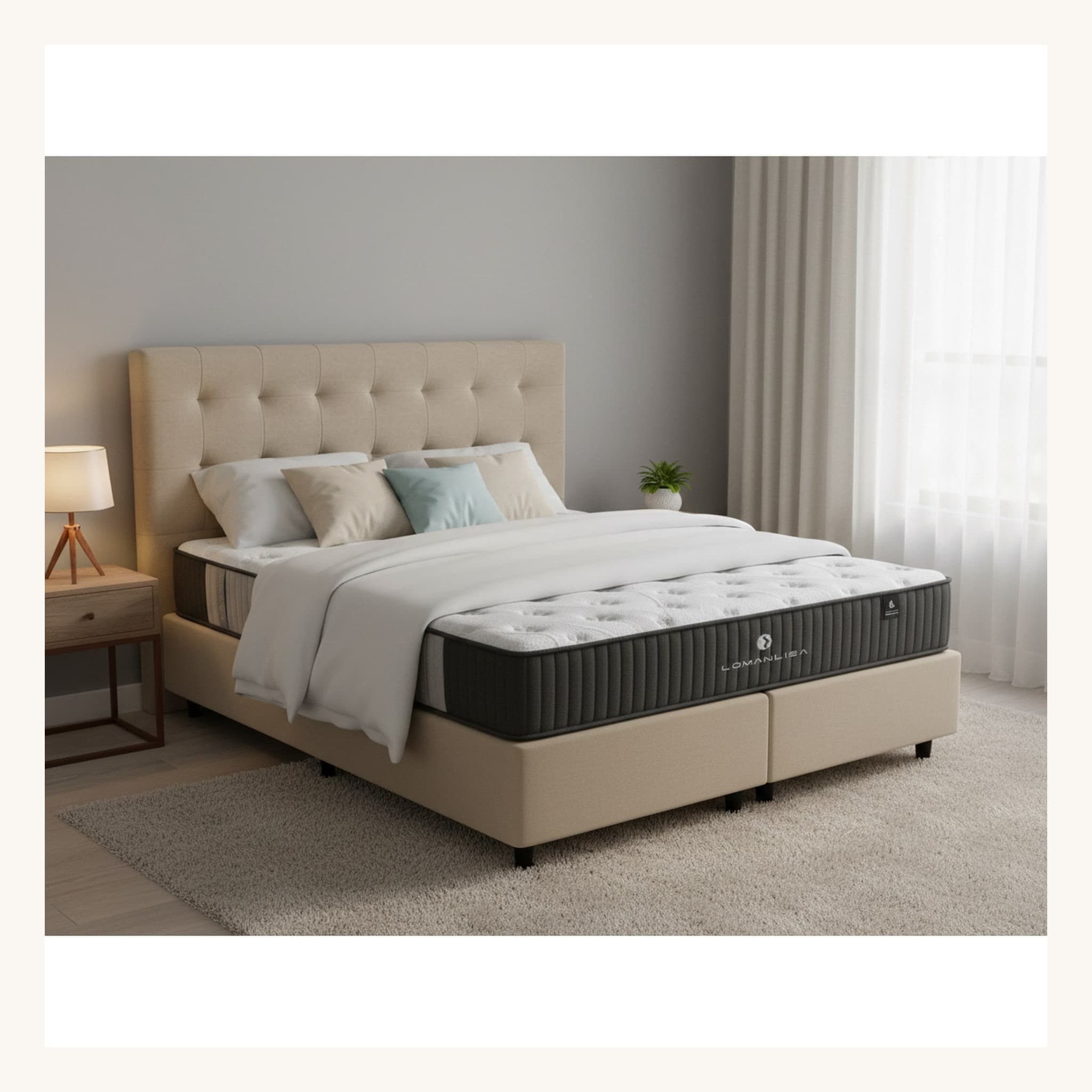 SleepMax X-Firm Edge Foam Mattress + Eco Bed Base Bundle alternate view