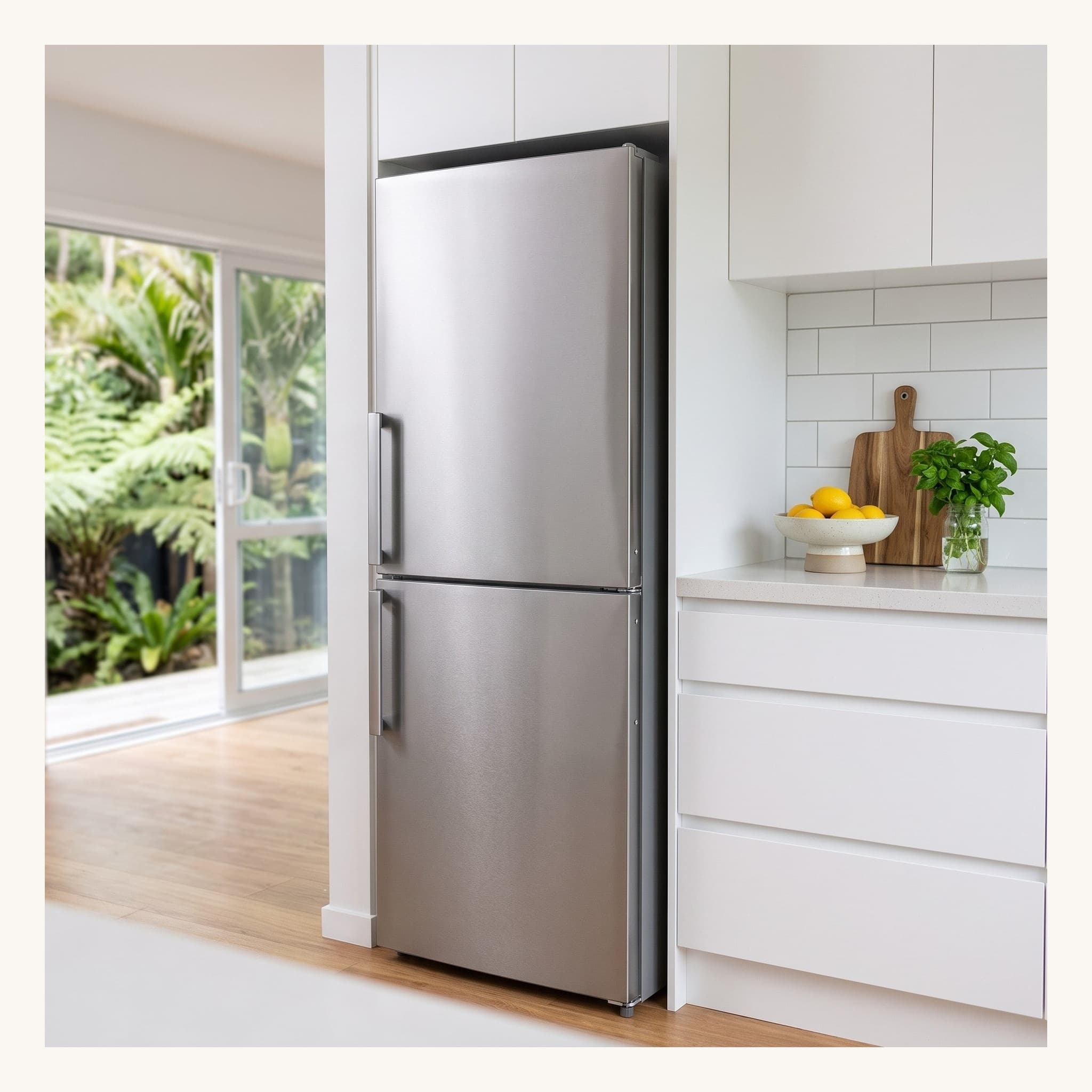 Imprasio 253L Fridge Freezer Stainless