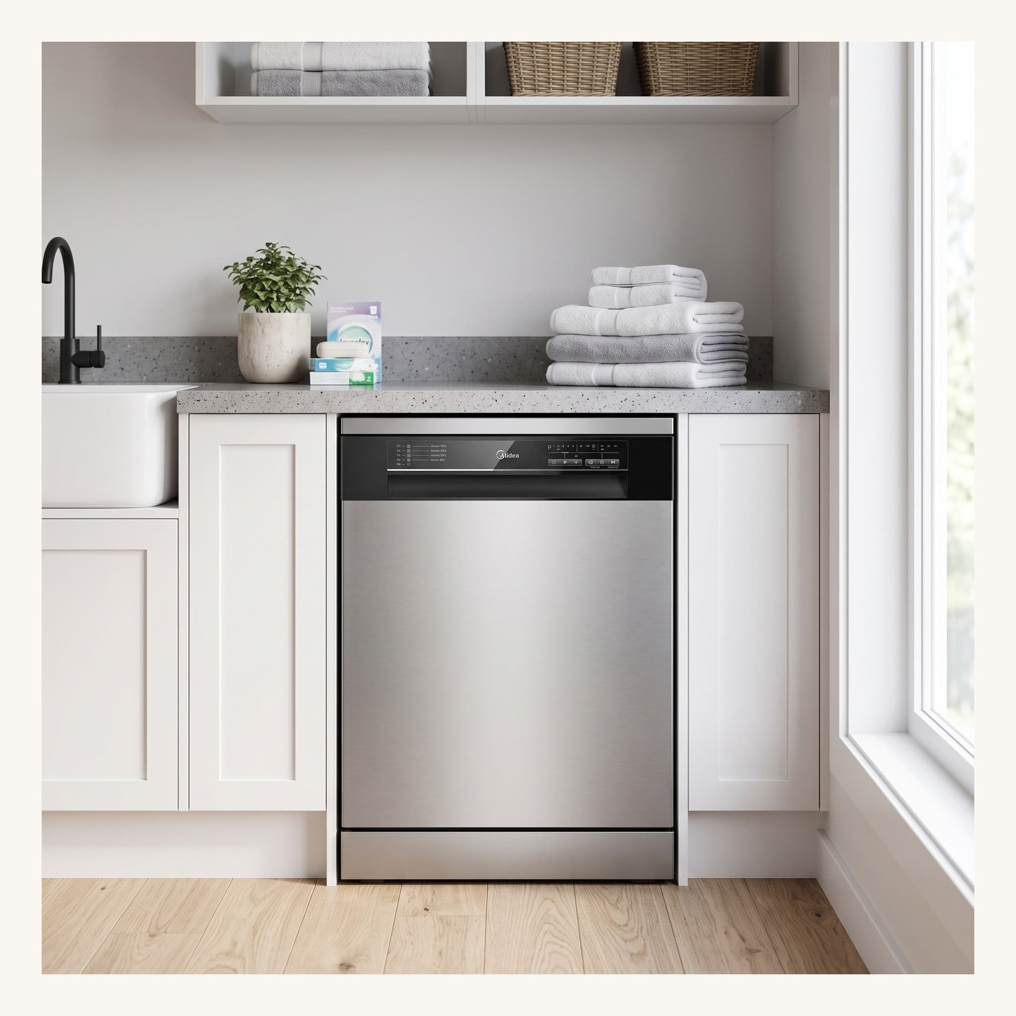 Midea 14 Place Settings Dishwasher Stainless Steel