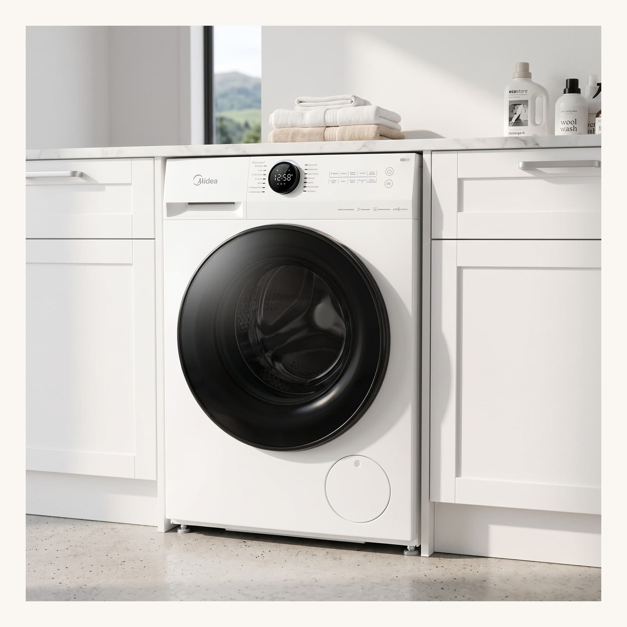Midea MF200 9kg front load washing machine White