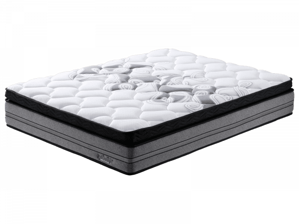 Omega Plush Pillowtop 5 Zoned Pocket Spring Foam Case Mattress + Eco Bed Base Bundle alternate view