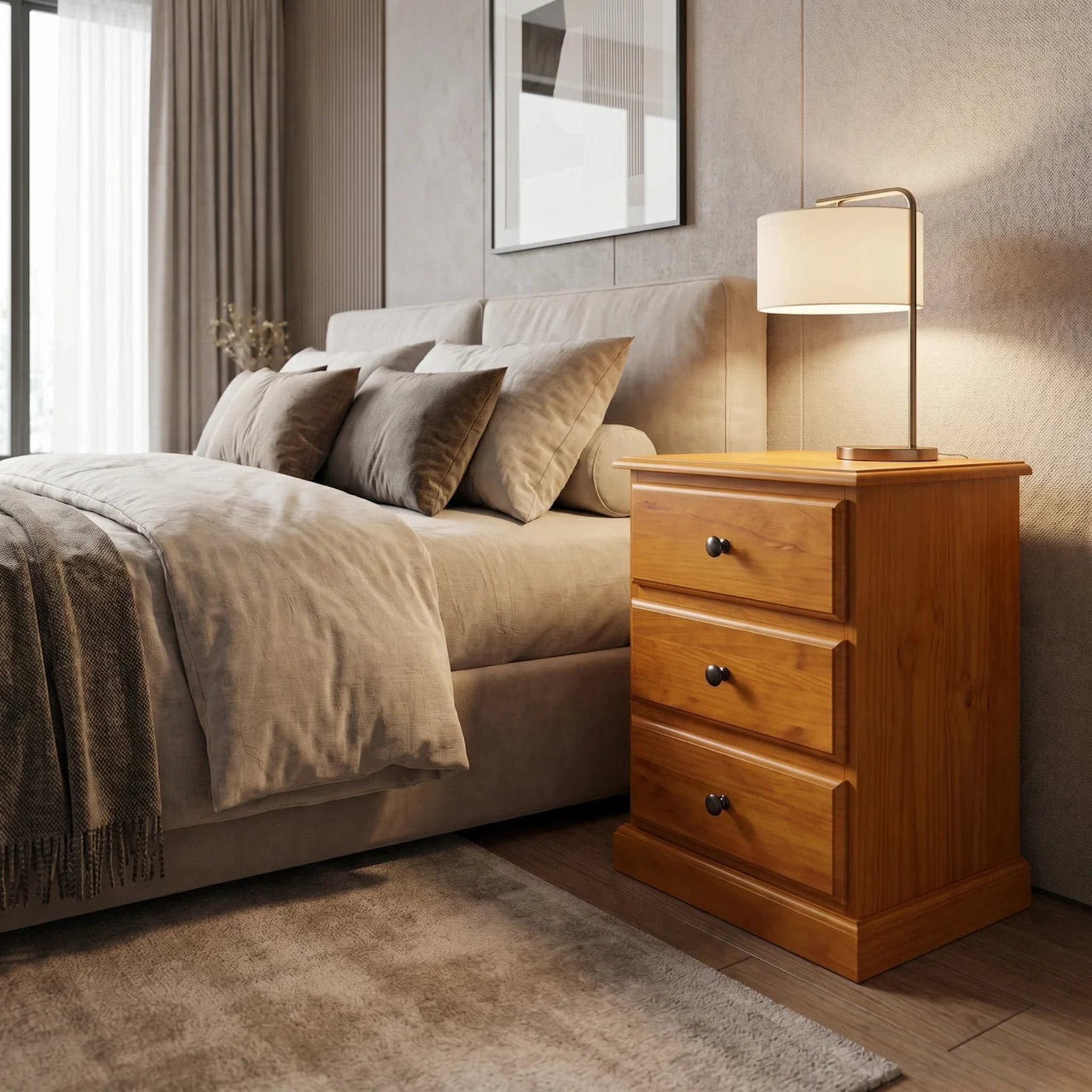 Troy Queen Bedroom Suite + Omega Medium Mattress alternate view