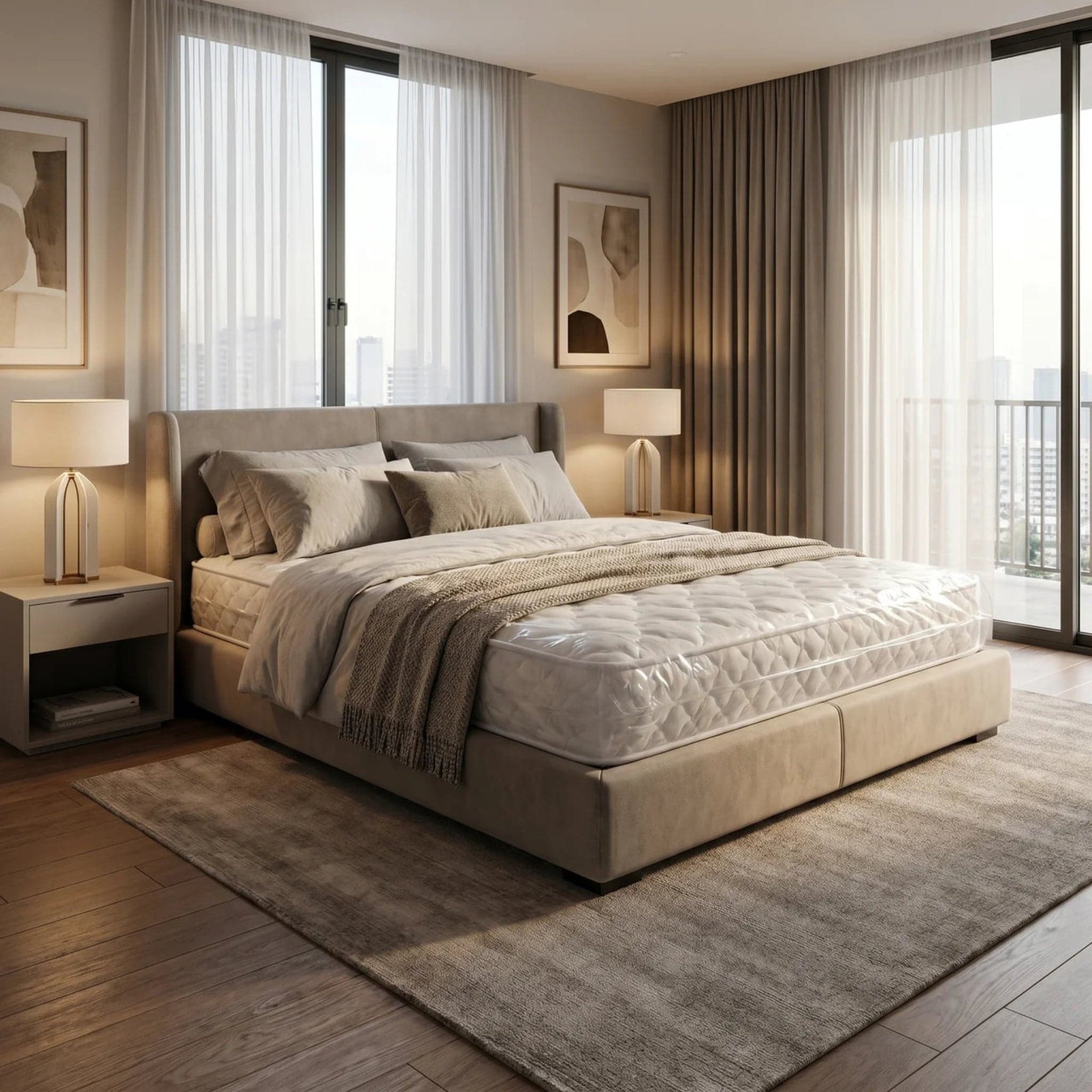 Nania Queen Mattress + Eco Bed Base Bundle