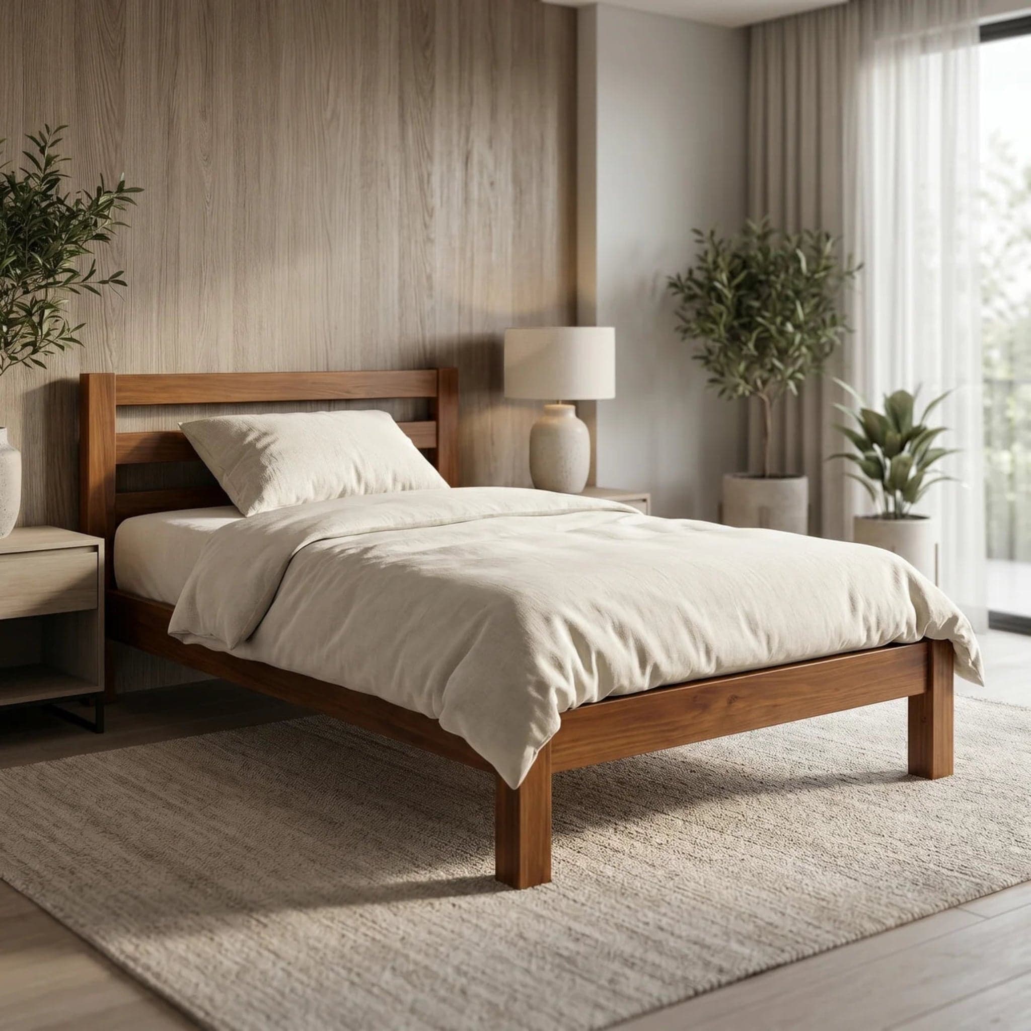Tina King Single Bed + Mattress Bundle