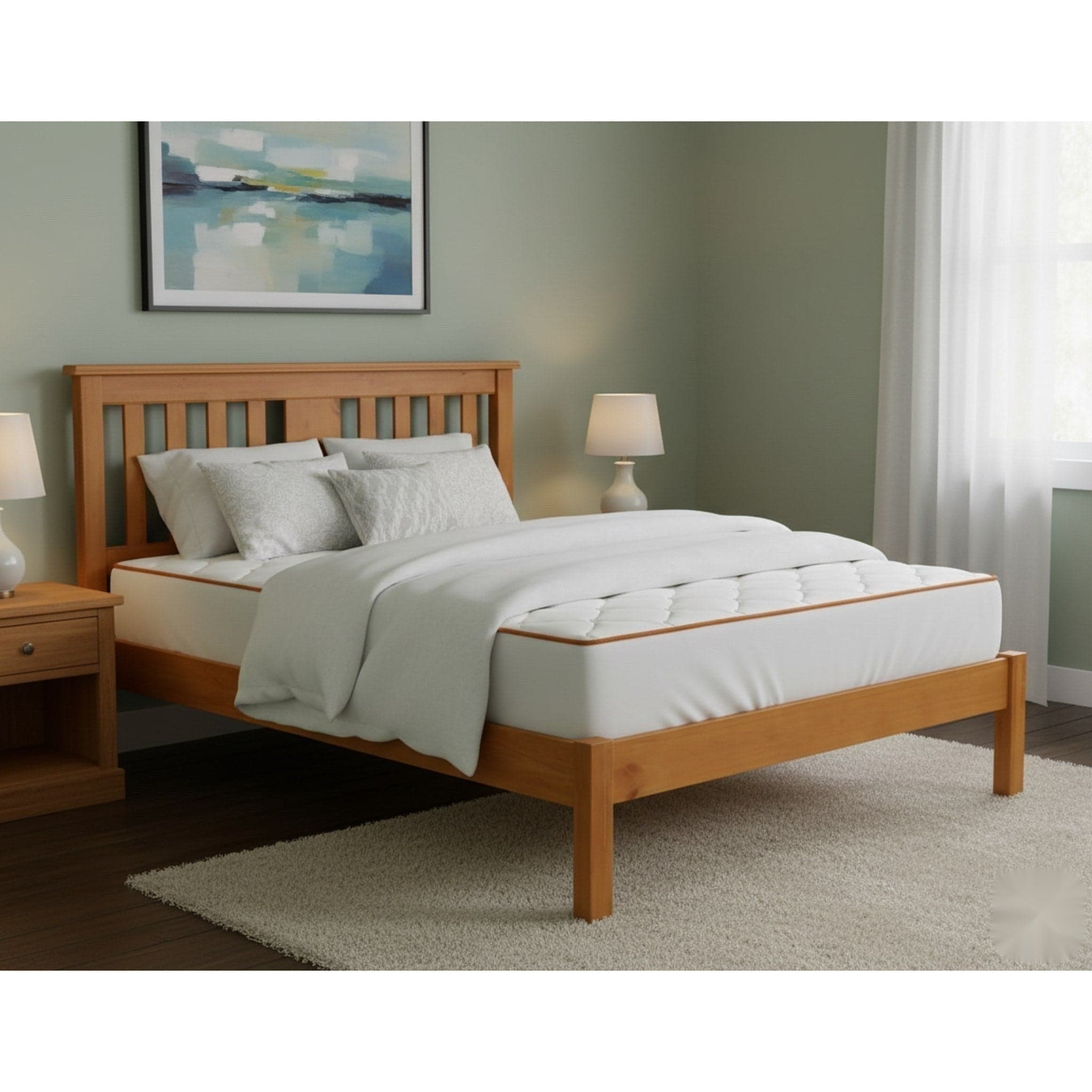 Susan King Single Bed (#8276 Felton Colour) + Mattress Bundle alternate view
