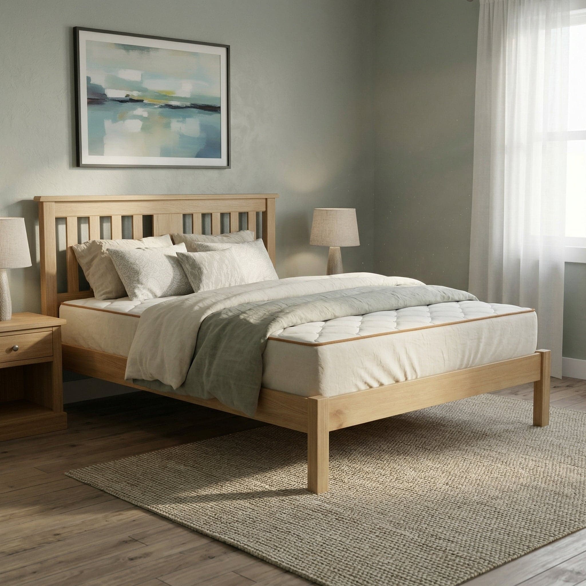 Susan King Single Bed (#8276 Felton Colour) + Mattress Bundle
