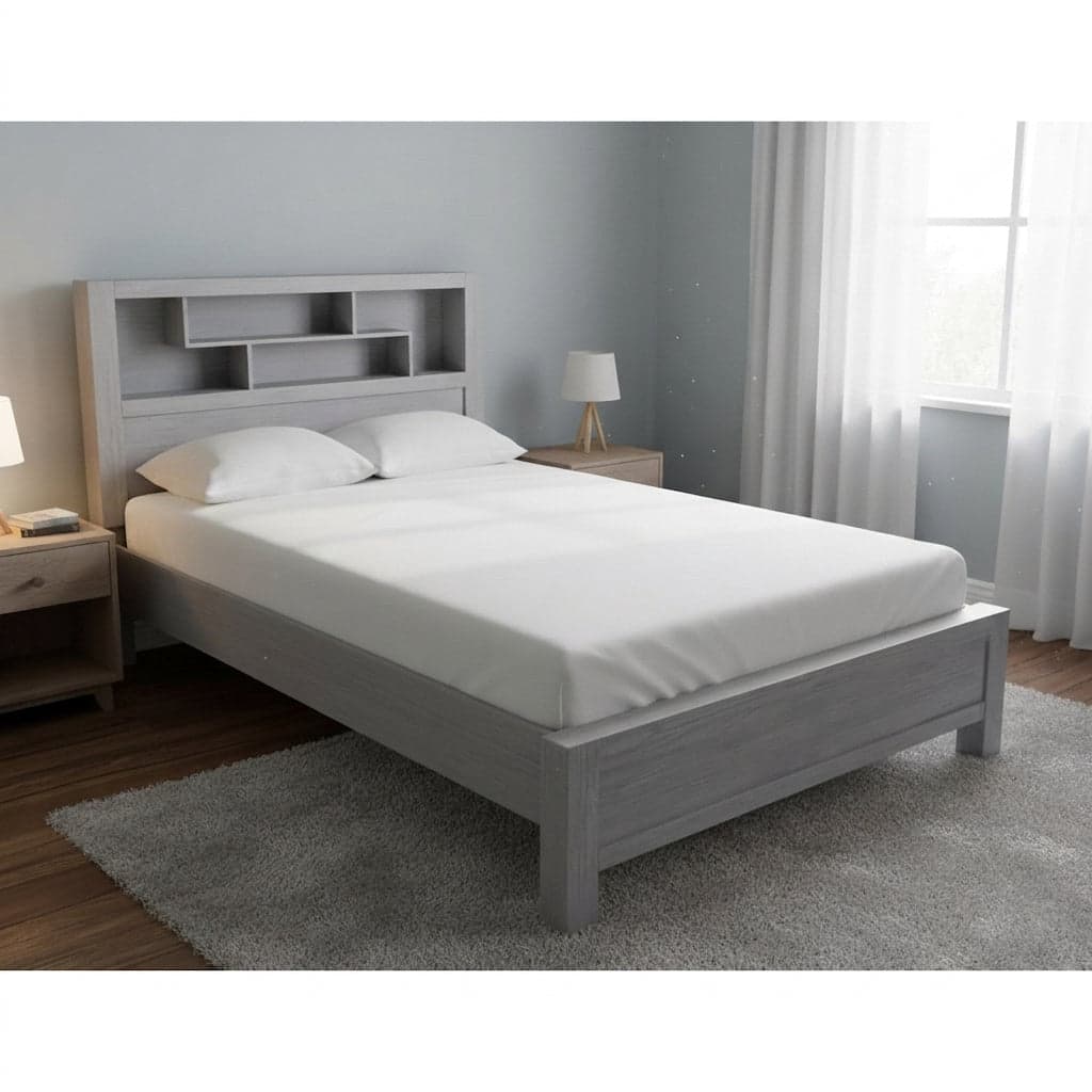 Amanda Queen Bed with Bookcase + Mattress Bundle alternate view