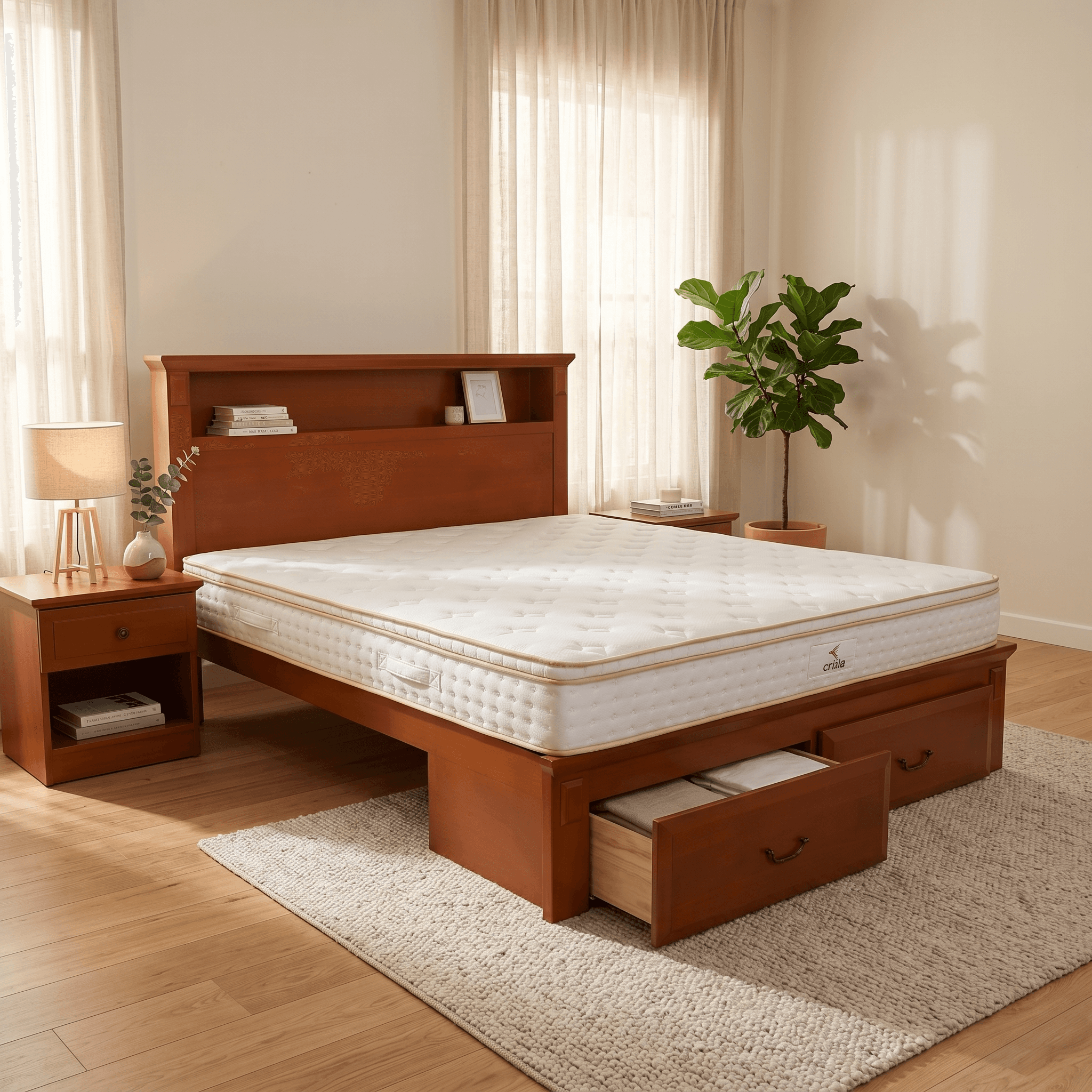 Marina King Bed + Mattress Bundle