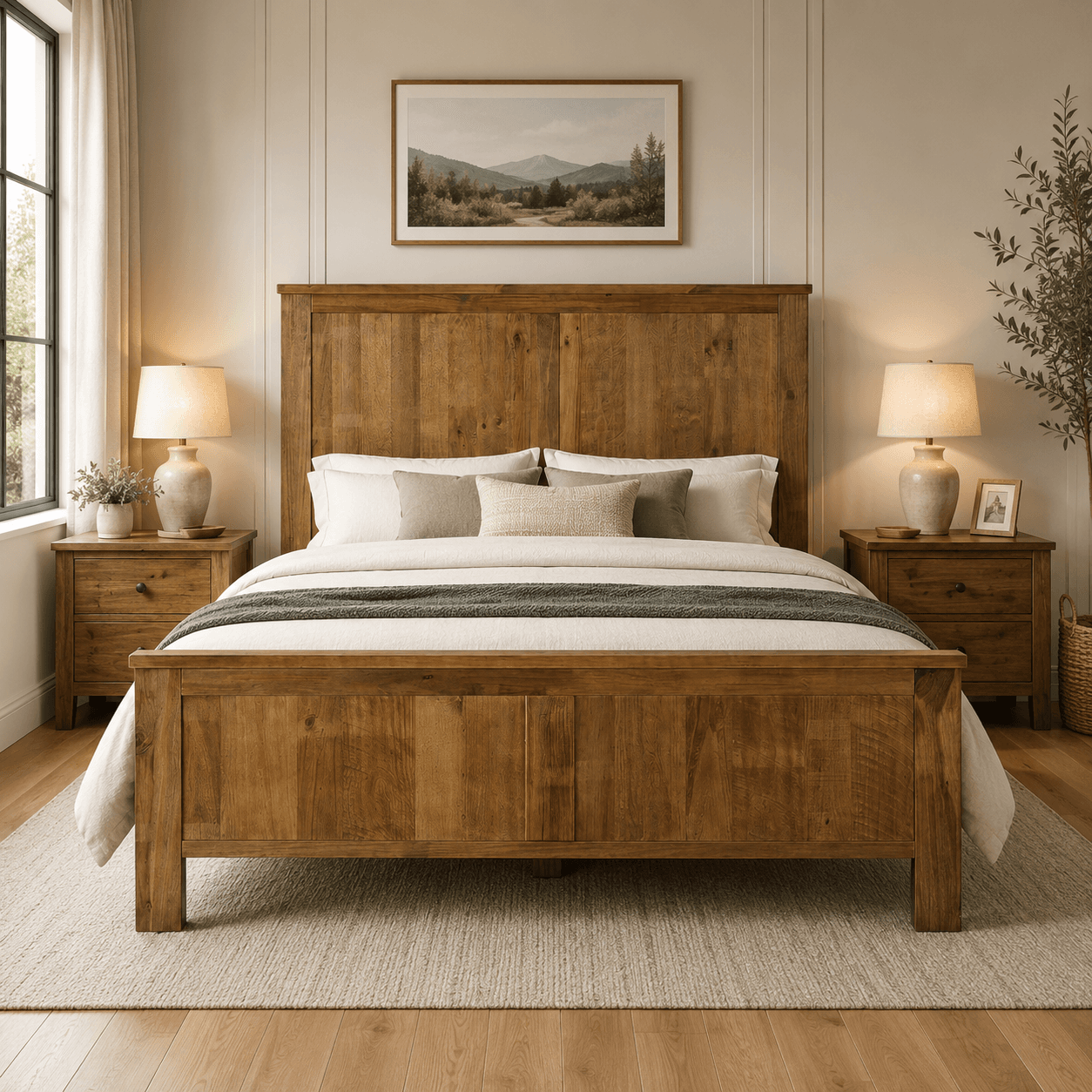 Vincent Queen Size Bed Frame (KD) + Mattress Bundle alternate view