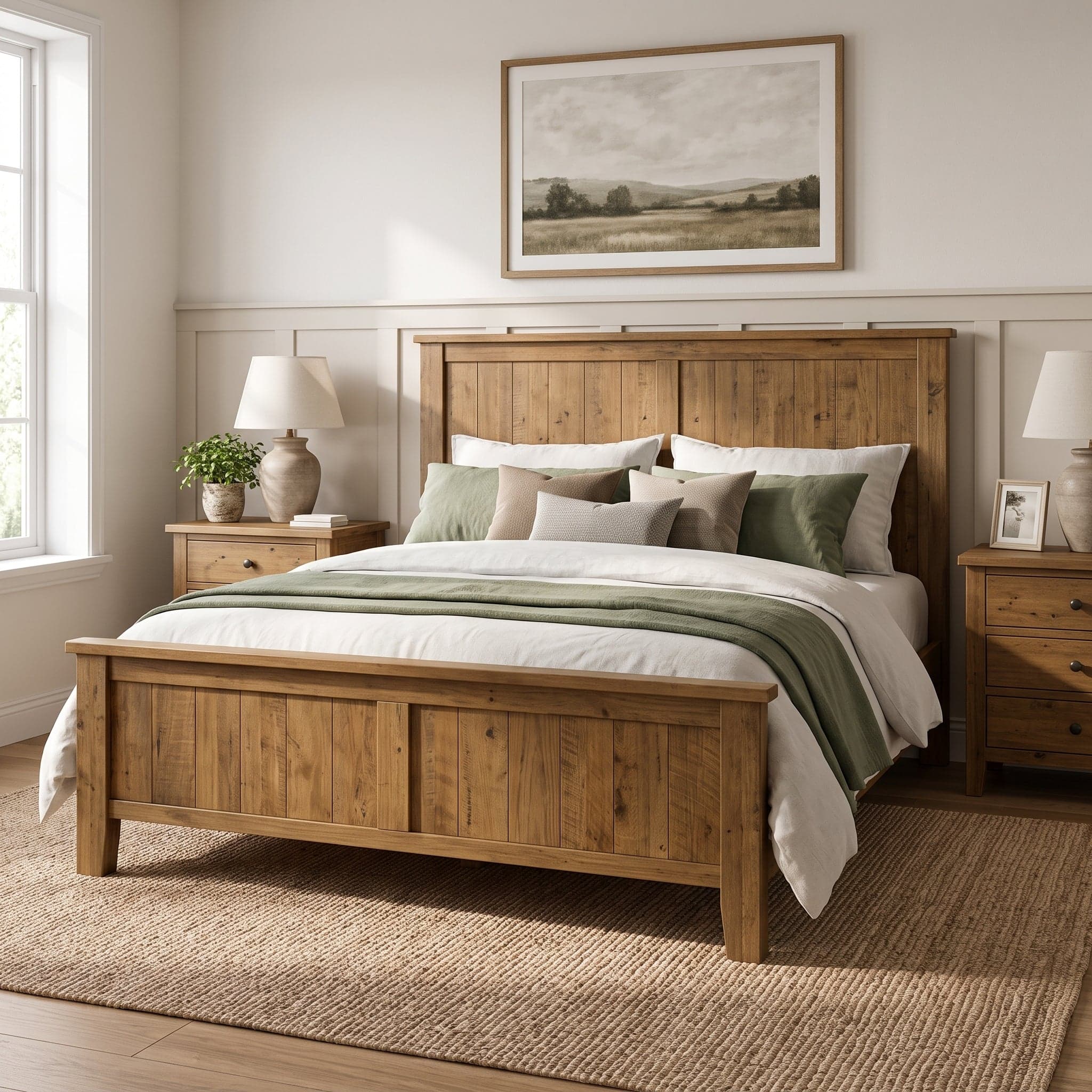 Vincent Queen Size Bed Frame (KD) + Mattress Bundle